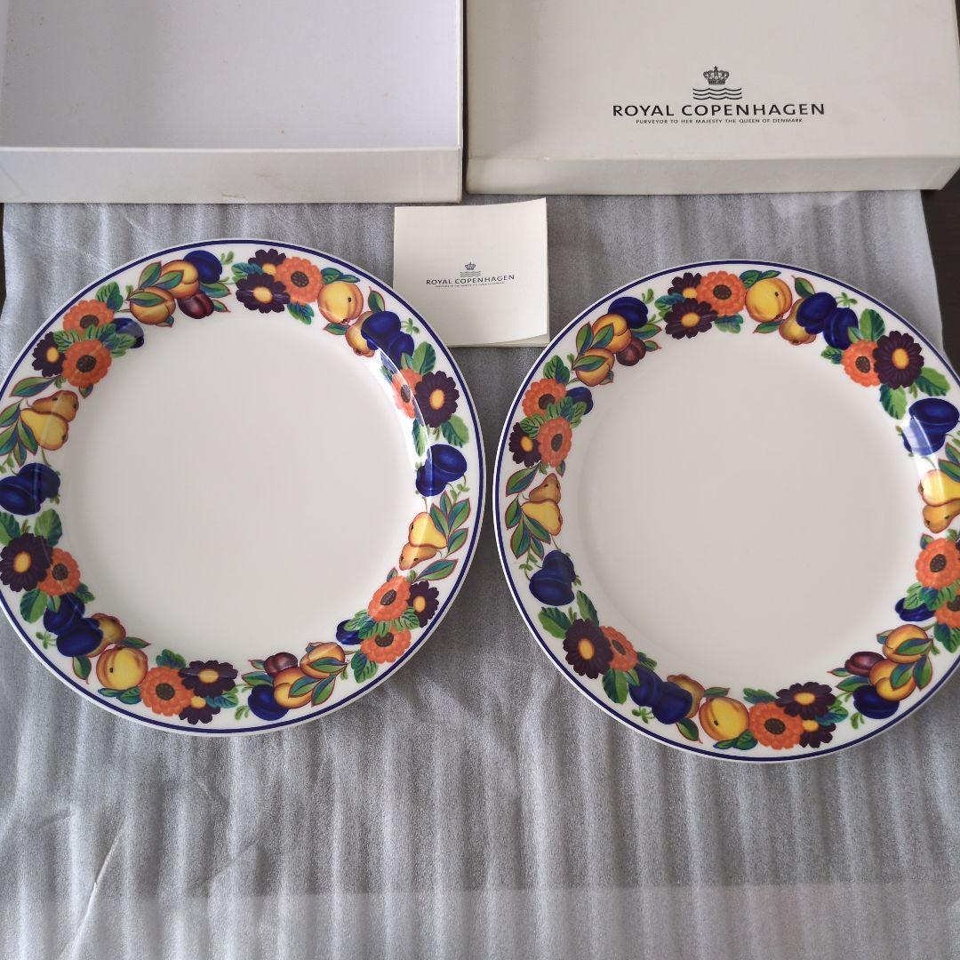 未使用】2枚セット ロイヤルコペンハーゲン ゴールデンサマー プレート