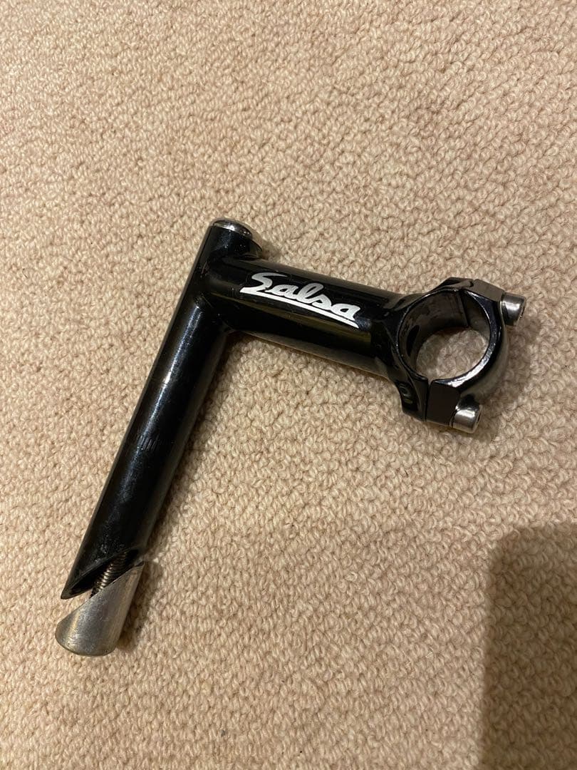 【超希少】salsa 1インチ スレッドステム ピスト　競輪 njs ブルーラグ 超希少】salsa 1インチ スレッドステム ピスト 競輪 njs ブルーラグ