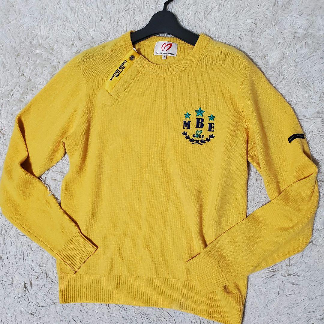 新品 PEARLY GATES マスターバニー カシミヤ100% ZIPセーター