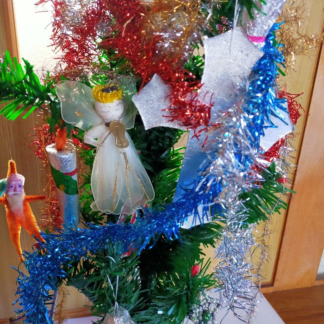 昭和レトロ クリスマスツリー 高さ90cm オーナメント付き - メルカリ