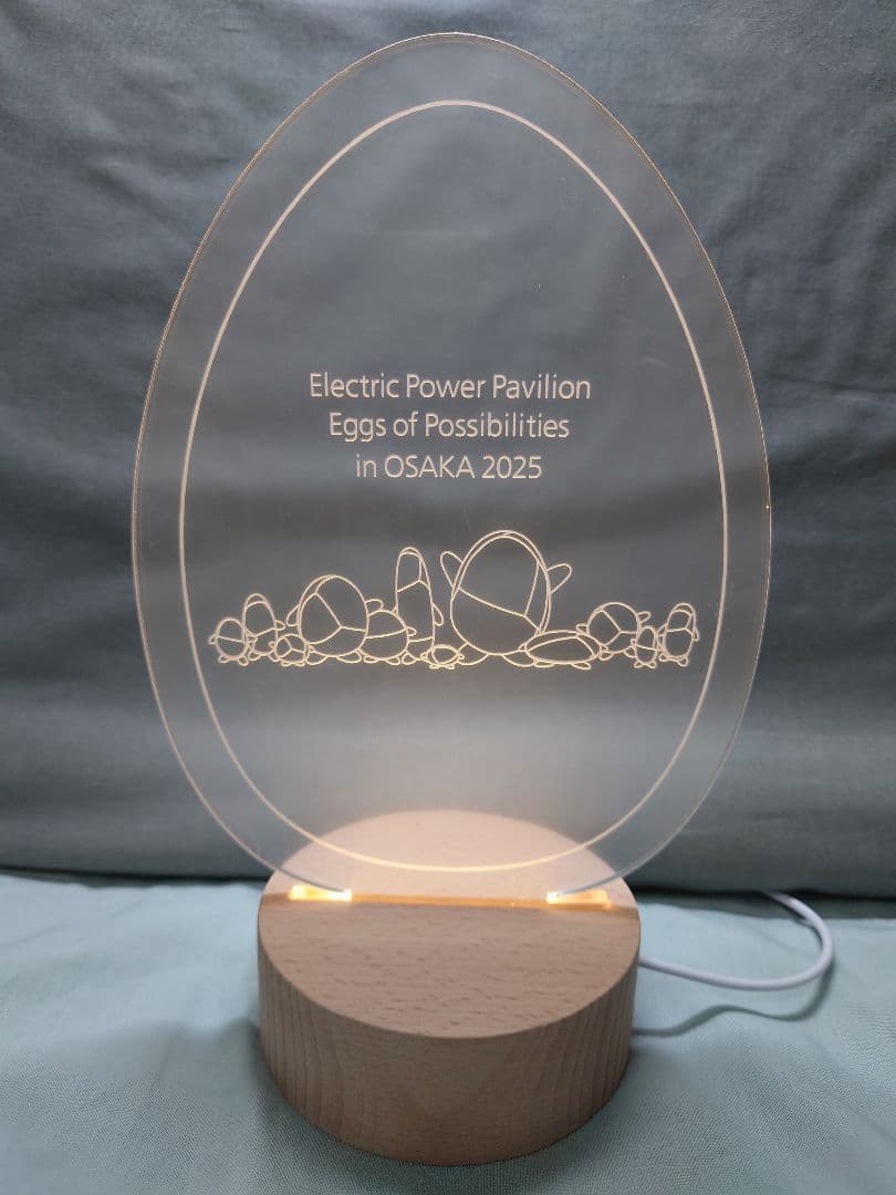 2025 大阪万博 電力館可能性のタマゴたち アクリルLEDライト - メルカリ