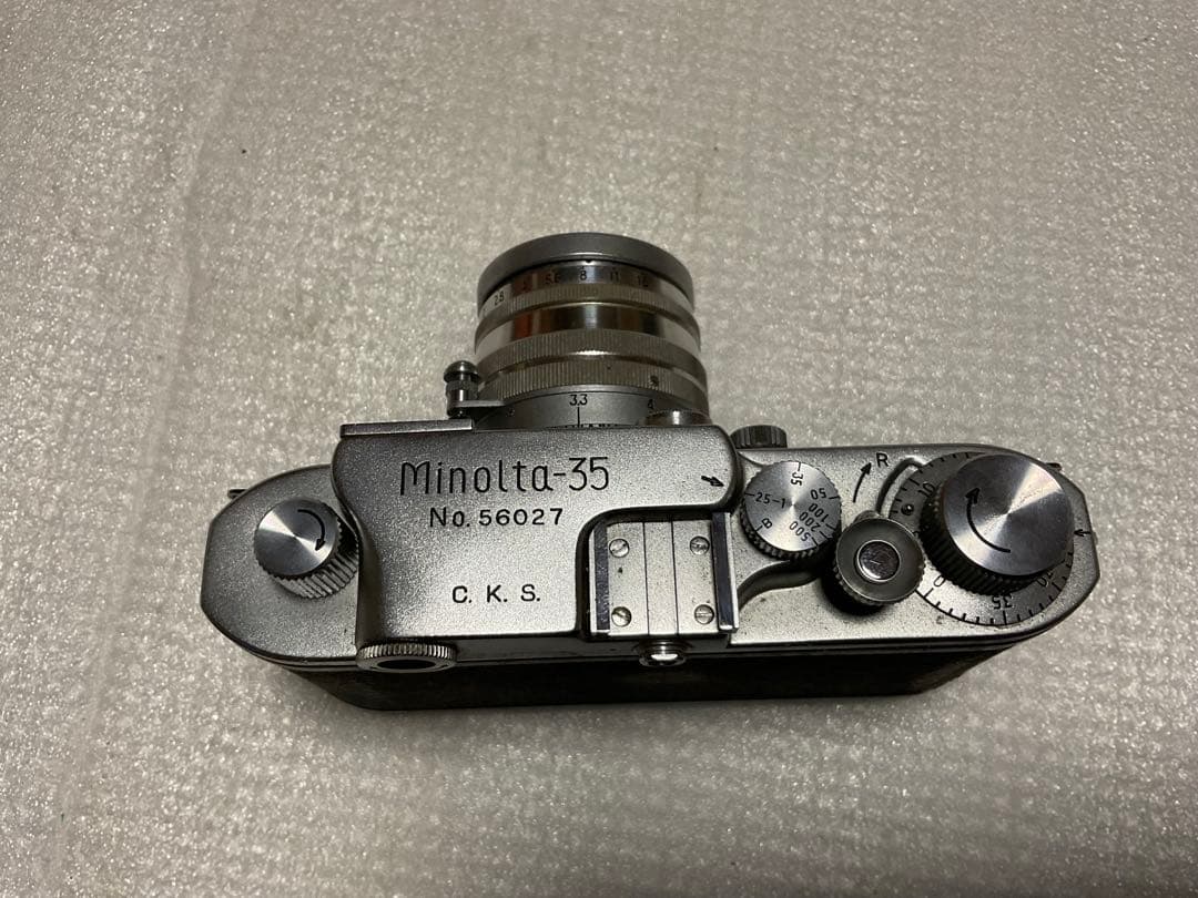 ミノルタ・35。C.K.S。【昭和レトロフィルム式カメラ カバア付き