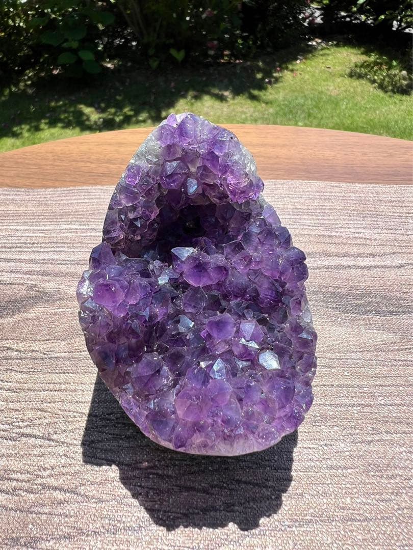 A655 高品質アメジストドーム パワーストーン 紫水晶 天然石 置き物