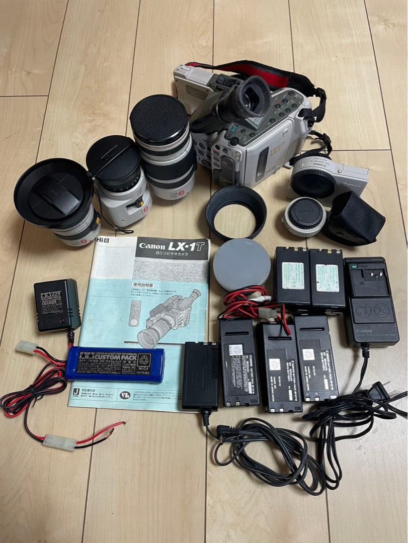 Canon LX-1T Hi8 8ミリビデオカメラ レンズ3本付 ジャンク品 LX-1T - キヤノンカメラミュージアム