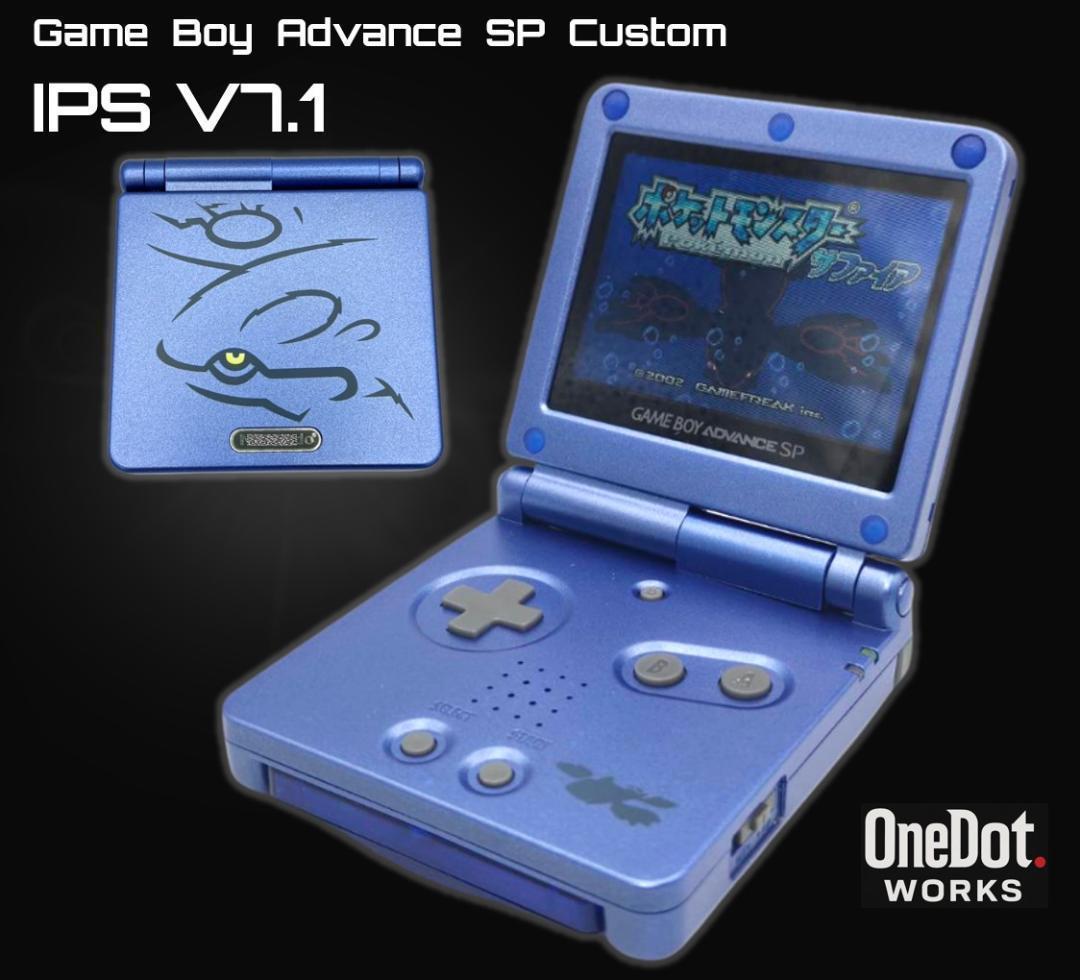 ゲームボーイアドバンスSP GBASP IPS V7.1 フルスクリーン 動作品