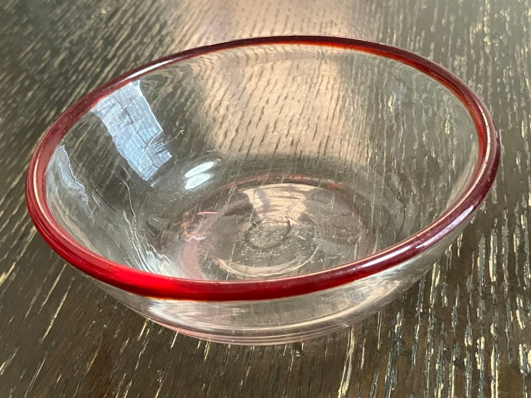 大正〜昭和の時代 昭和レトロ 大正浪漫 吹きガラス ガラス鉢 5枚