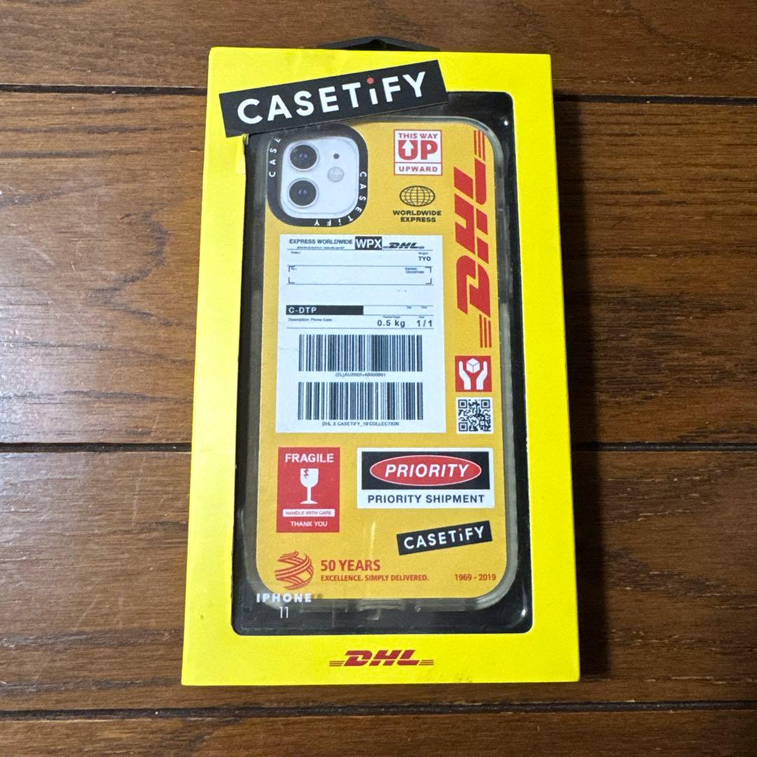 CASSETiFY iPhone 11用ケース DHLコラボ DHL×ケースティファイ」運送状付きiPhoneケースやAirPodsケース