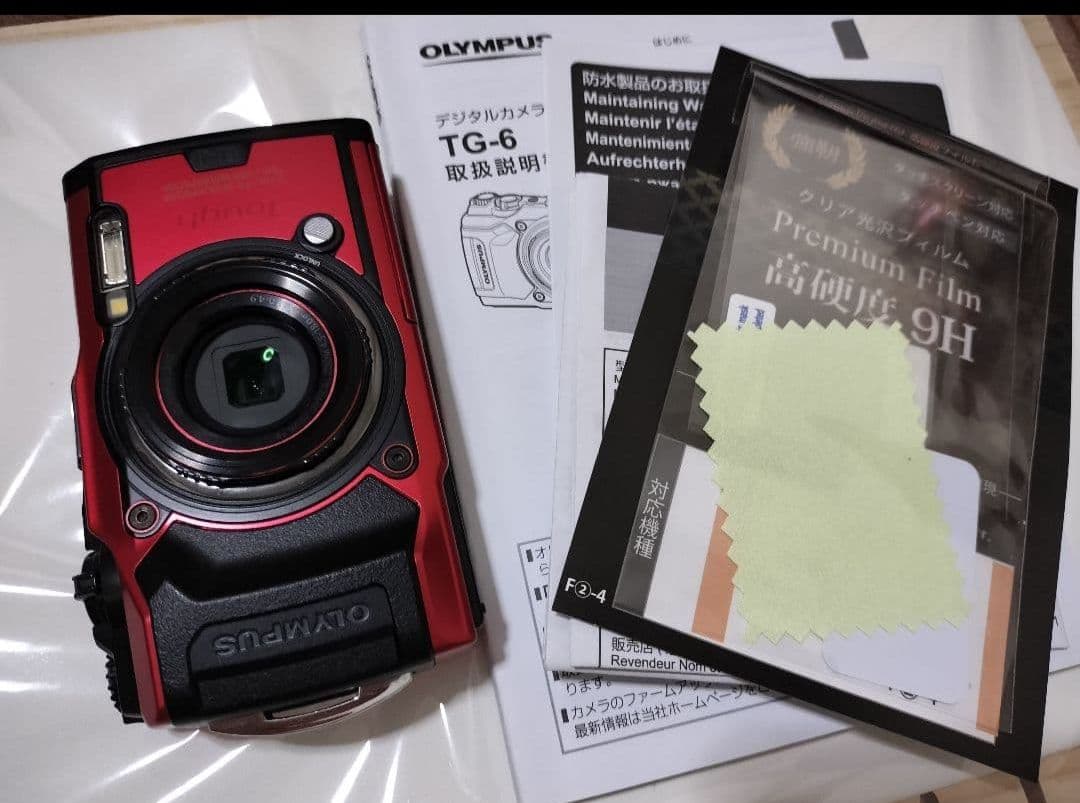 OLYMPUS Tough TG-6 RED カメラ コンパクトデジタルカメラ Amazon | OLYMPUS デジタルカメラ Tough TG-6 レッド 1200万画素CMOS