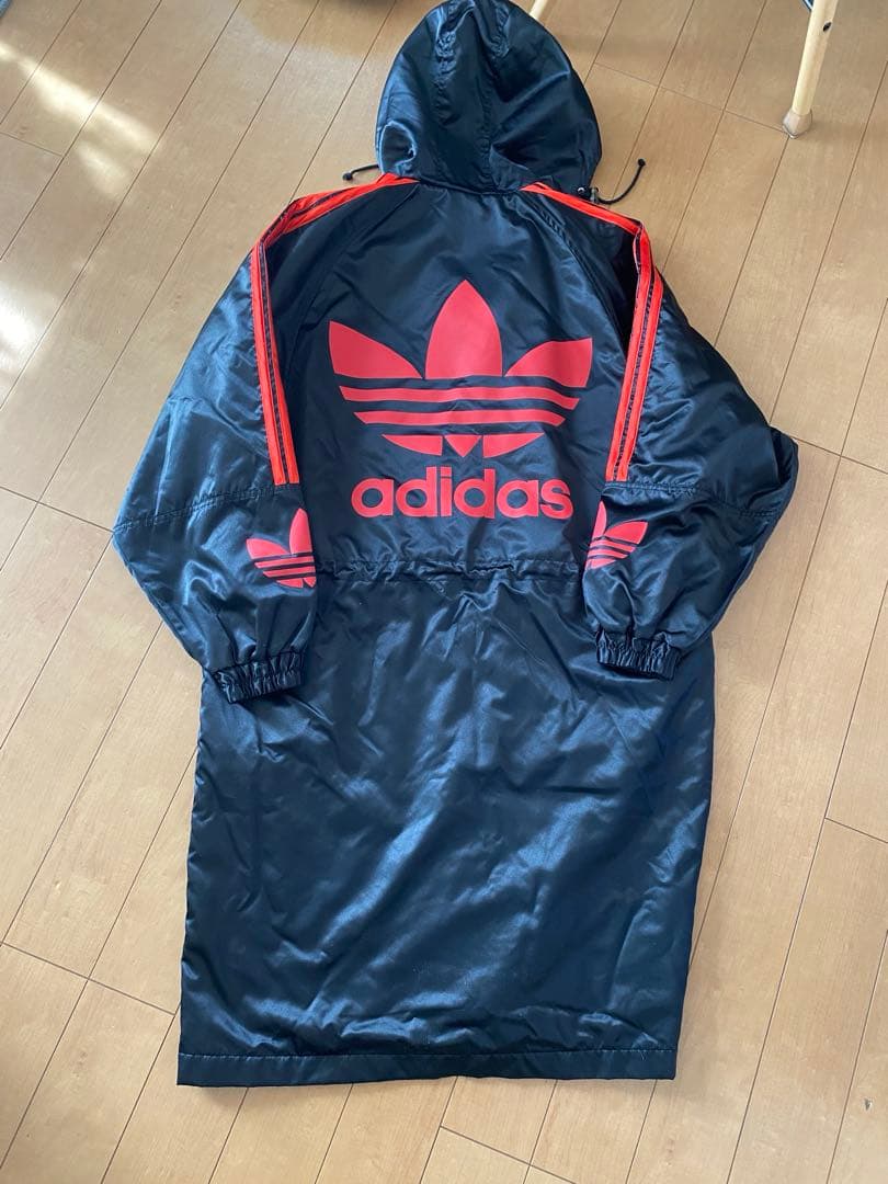 アディダス ベンチコート デサント社 ヴィンテージ 90's 美品 MLサイズ