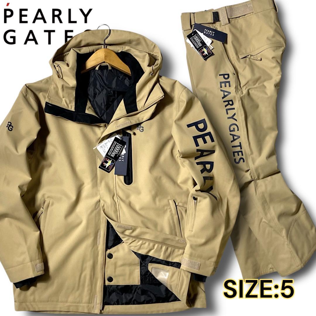 定価104500円 L パーリーゲイツ 上下セット スノーウェア スノボ BEG