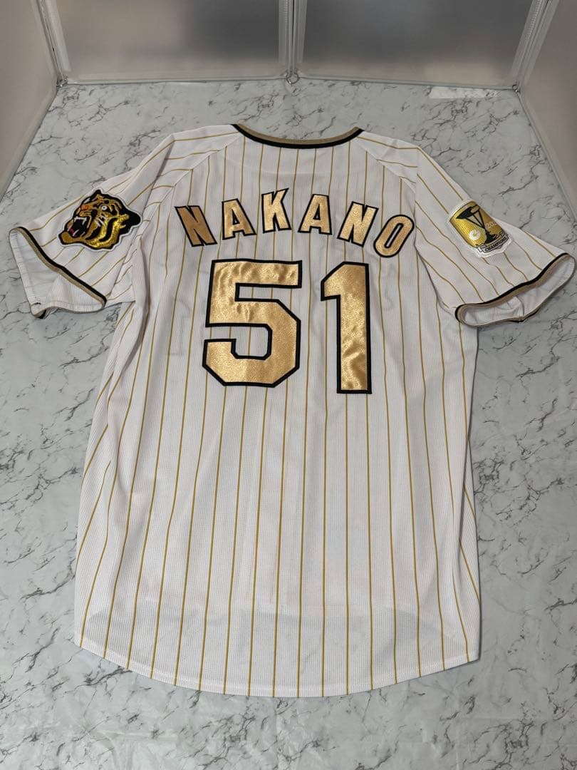 阪神タイガース 中野選手 2023チャンピオンユニ L - メルカリ