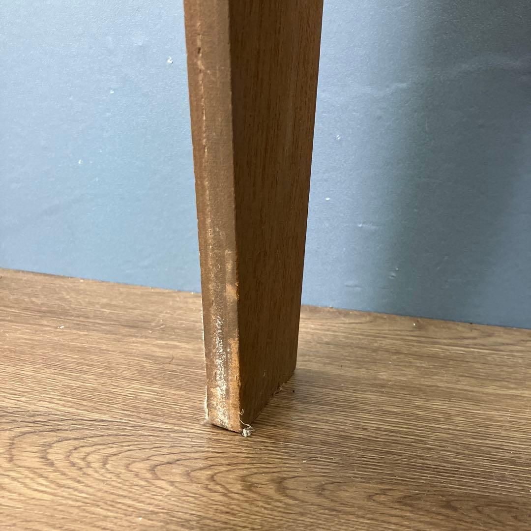 A-3 昭和レトロ 収納付き ミシンスツール ピアノ椅子 レッド 角椅子