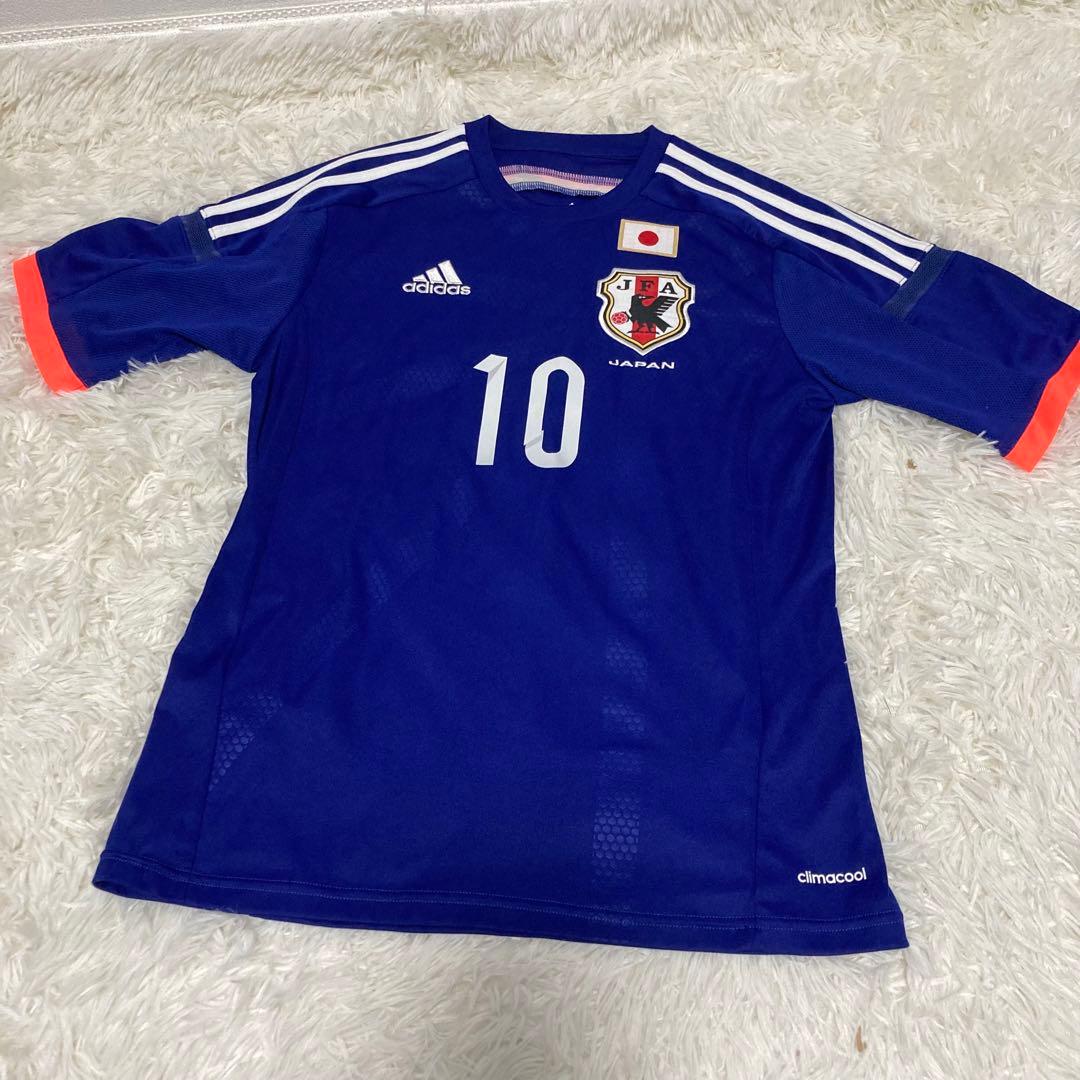 アディダス 日本代表 ユニフォーム 10 香川真司 Sサイズ 半袖 - メルカリ