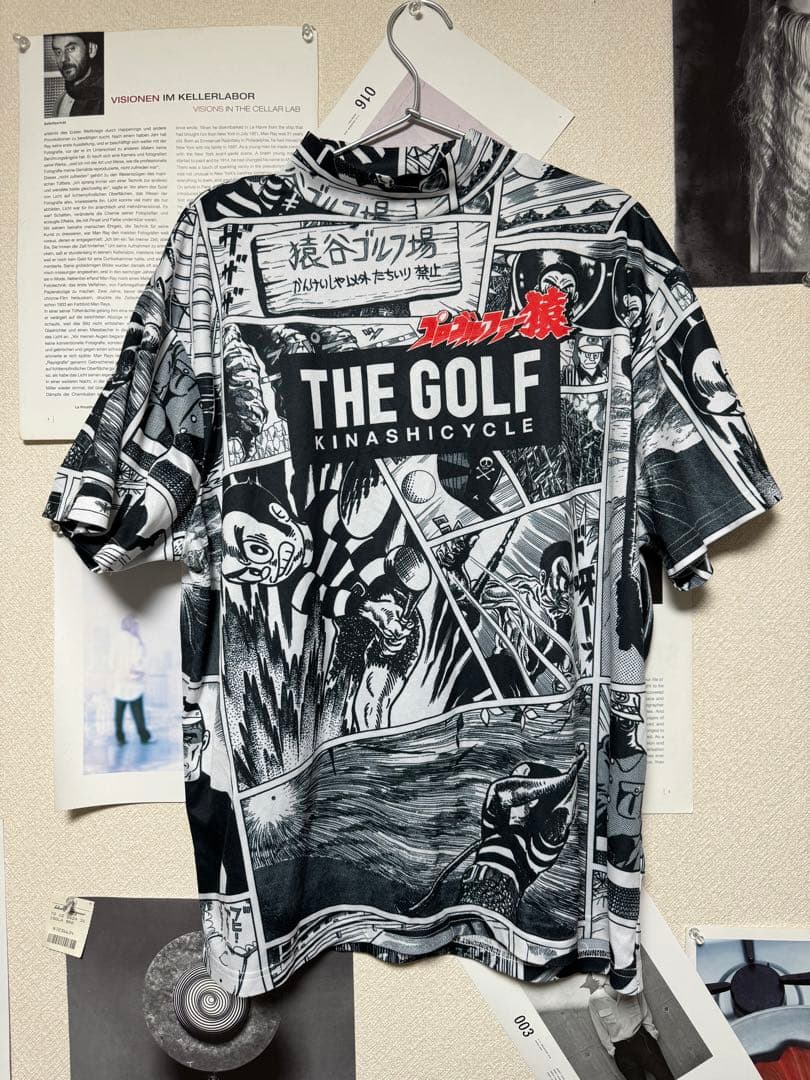 完売品 モックネック シャツ（プロゴルファー猿×木梨サイクル) サイズL