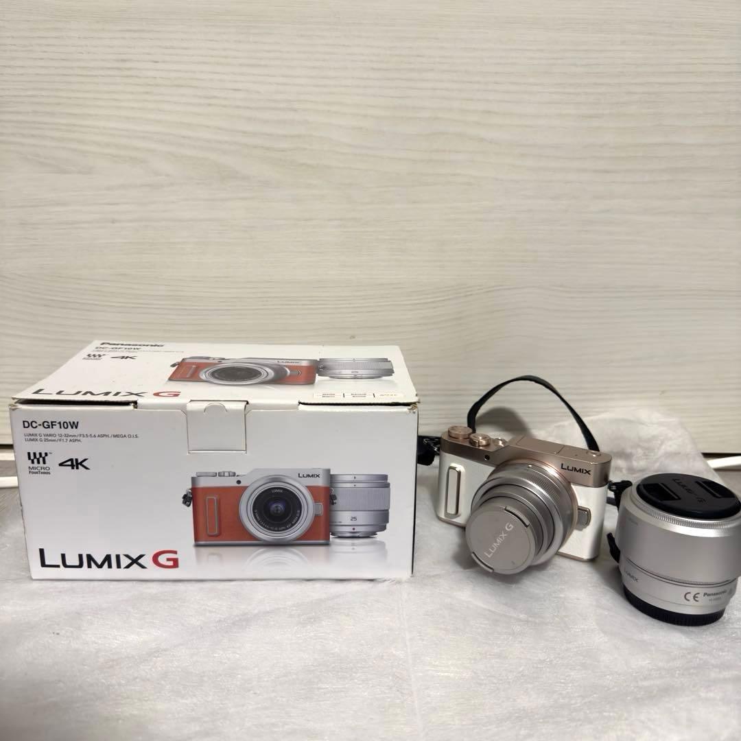 PanasonicLUMIX G DC-GF10Wダブルレンズキッドホワイト4K パナソニック LUMIX DC-GF10W-W ダブルレンズキット [ホワイト] 価格