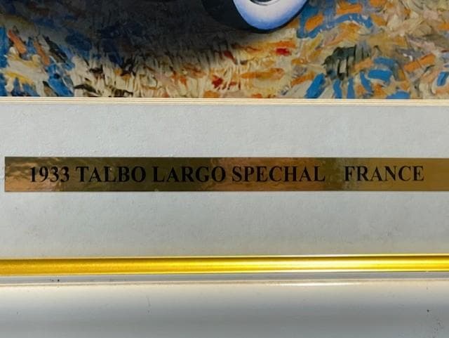 1933 TALBO LARGO SPECHAL 絵画