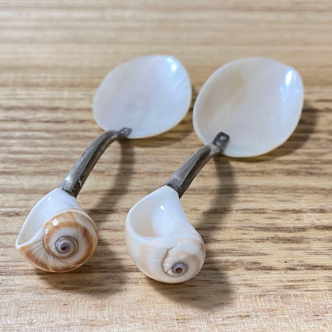 マザーオブパール（白蝶貝） シェルスプーン 2本 - メルカリ