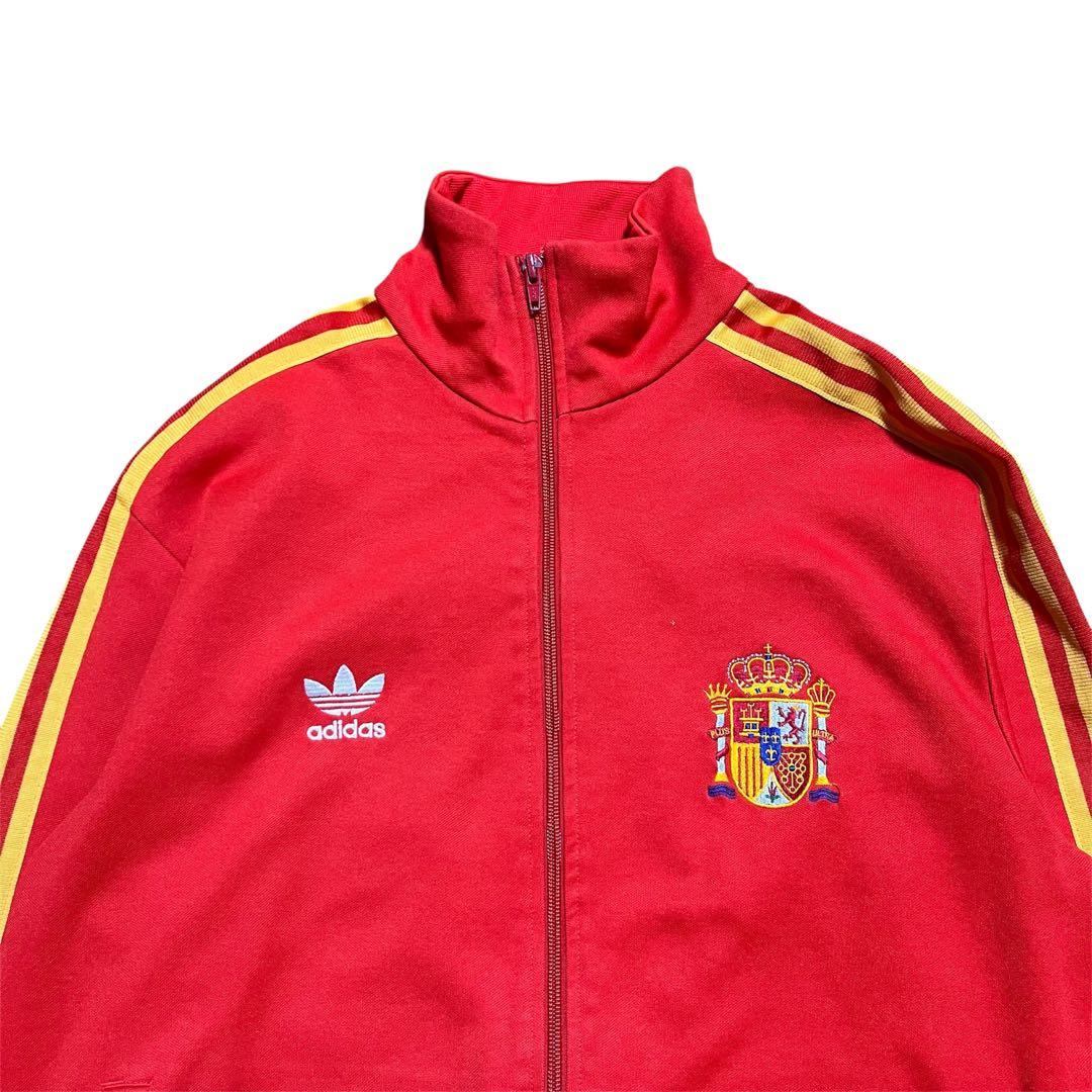 adidas スペイン代表 トラックジャケット トレフォイル 赤黄 2XO