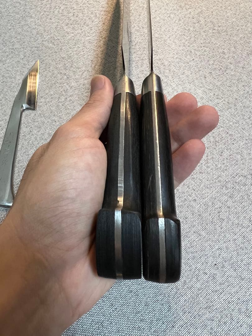 杉本SHM牛刀2本と界孝行1本白鋼製Sugimoto shm - メルカリ