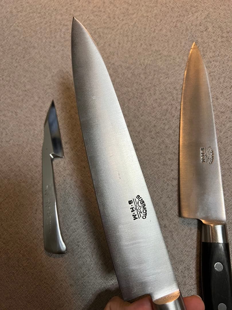 杉本SHM牛刀2本と界孝行1本白鋼製Sugimoto shm - メルカリ