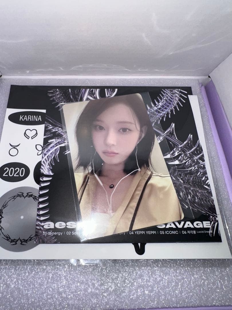 aespa 中華5周年MD スピーカー ウィンター トレカ付 jp.ktown4u.com : aespa - [5TH ANNIVERSARY MD] LUCKY CARD SET