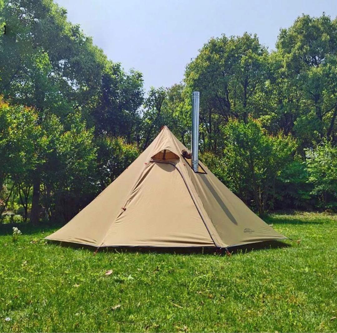 M2970-131-100】テント 煙突穴付き カーキ 人気カラー - メルカリ