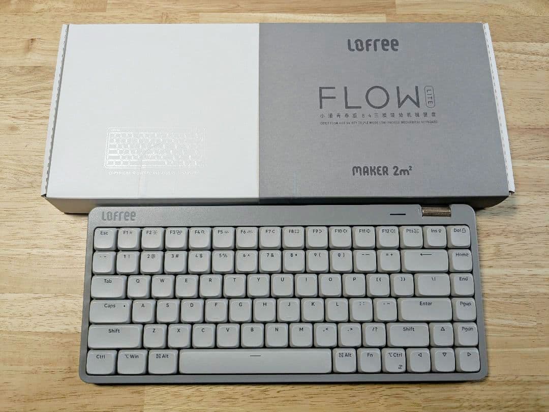 Lofree Flow Lite 84 グレー Flow Lite84 Affordable-for-all Low-profile Mechanical Keyboard
