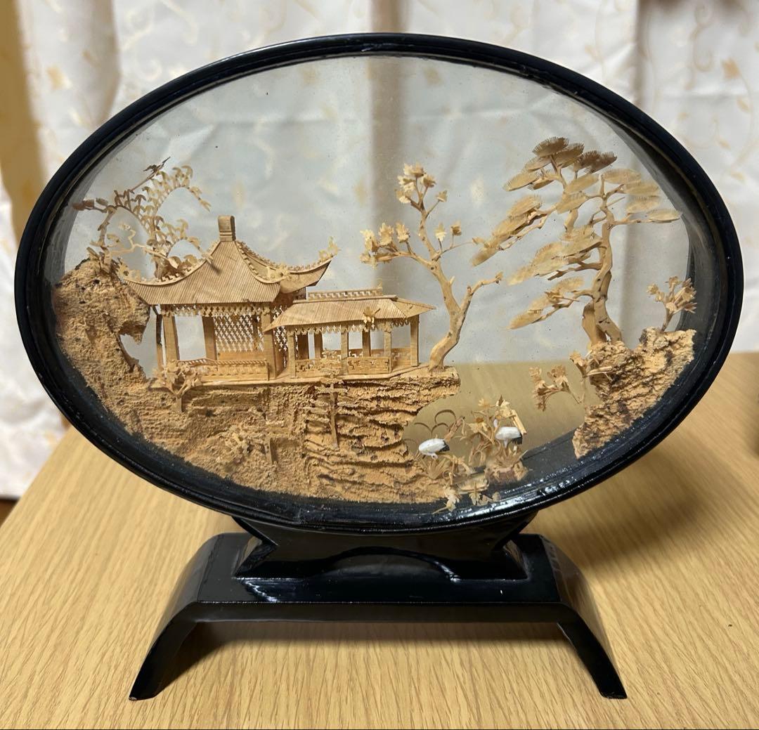 伝統的な中国風木製彫刻 置物 - メルカリ