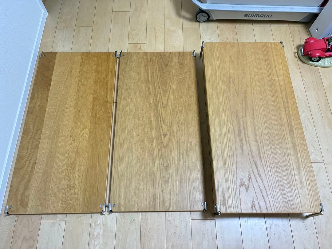 3枚 無印良品 ステンレスユニットシェルフ 追加棚 幅84cmタイプ用 B ステンレスユニットシェルフ・追加小棚／オーク材 | 無印良品