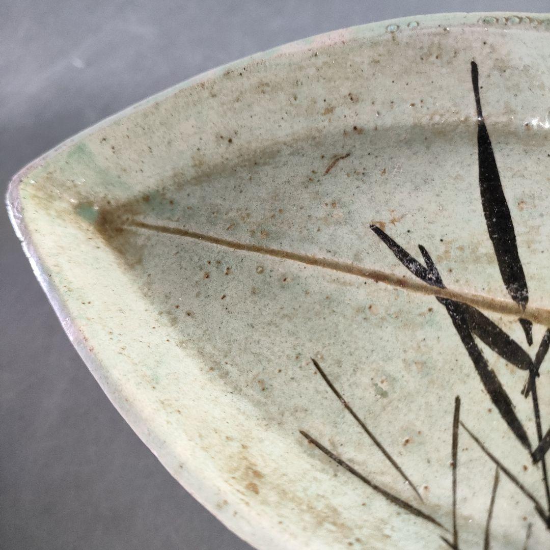 A1144-7/橋本亭 造/江戸後期古箕面焼唐草文V型皿5