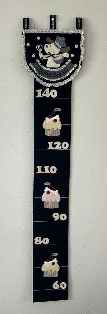 ALBELOBELO ホームデコ 身長計 いぬ シェフ レース カップケーキ