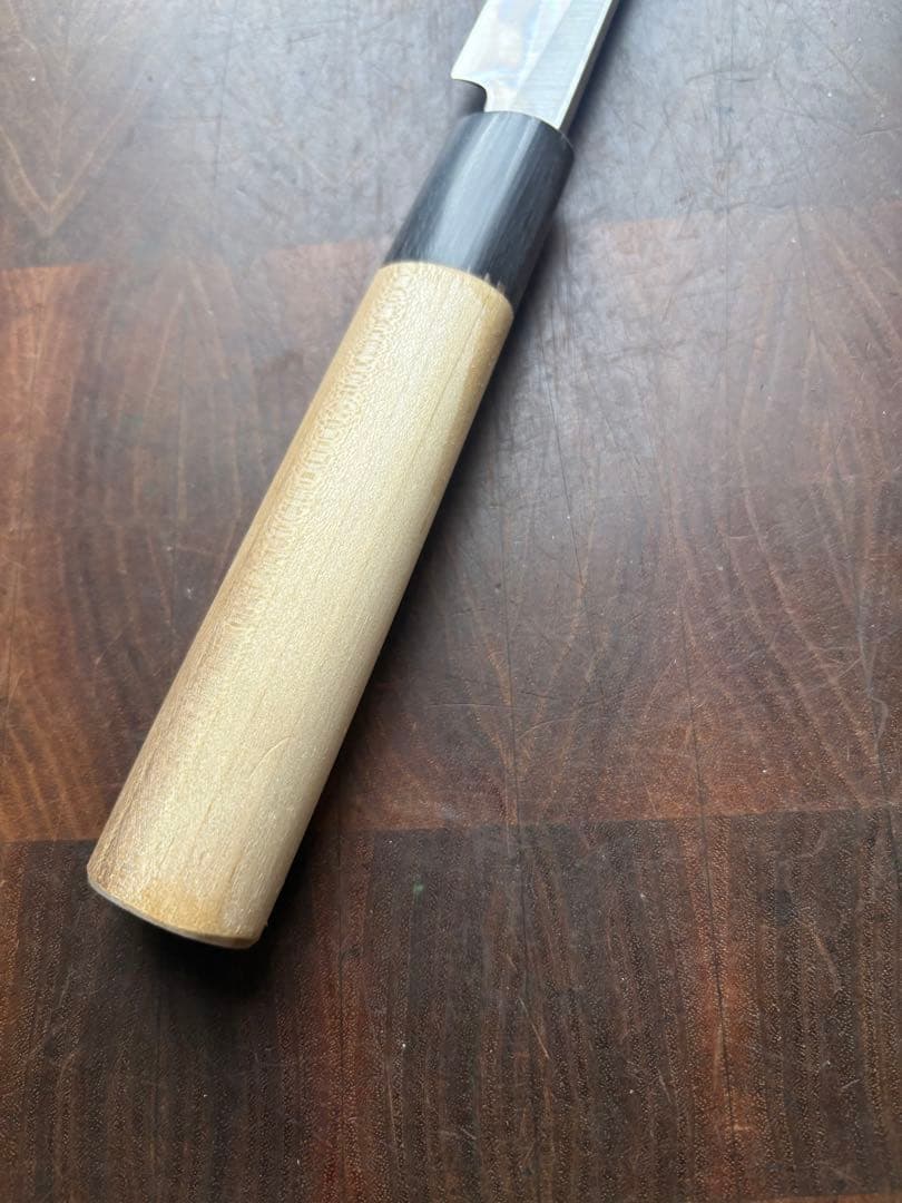 堺打刃物 霞 柳刃 240mm 包丁 白鋼 和包丁 刺身 研ぎ磨き済 釣り