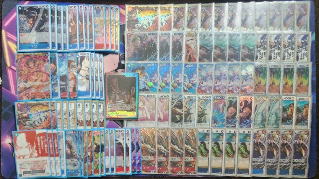 ワンピースカード 赤青エース 構築済みデッキ 入れ替えパーツ付き