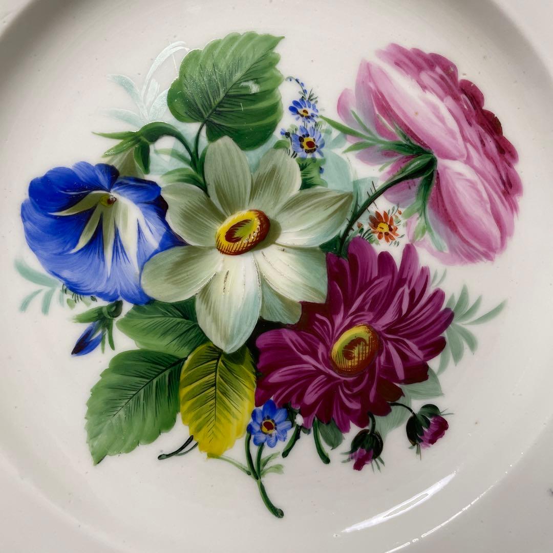 四つ花・エナメルと青の縁取り・21.3cm◇Meissen◇ - メルカリ