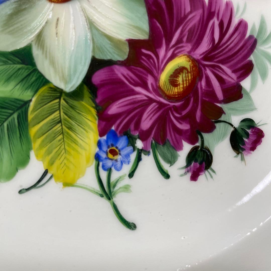 四つ花・エナメルと青の縁取り・21.3cm◇Meissen◇ - メルカリ