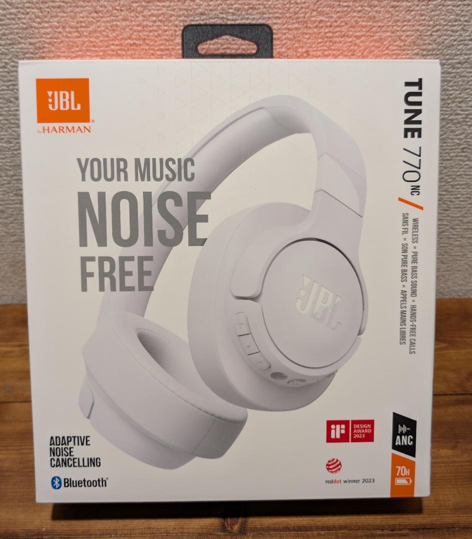 JBL TUNE 770 NC ワイヤレスヘッドホン ホワイト - メルカリ