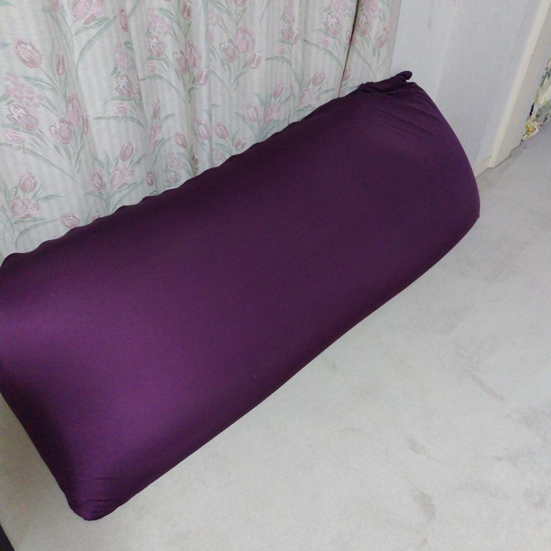 山善ビーズクッションBS55-1570 パープル ビーズクッション ビーズソファ (幅155×奥行70×高さ45cm) BS61-1570