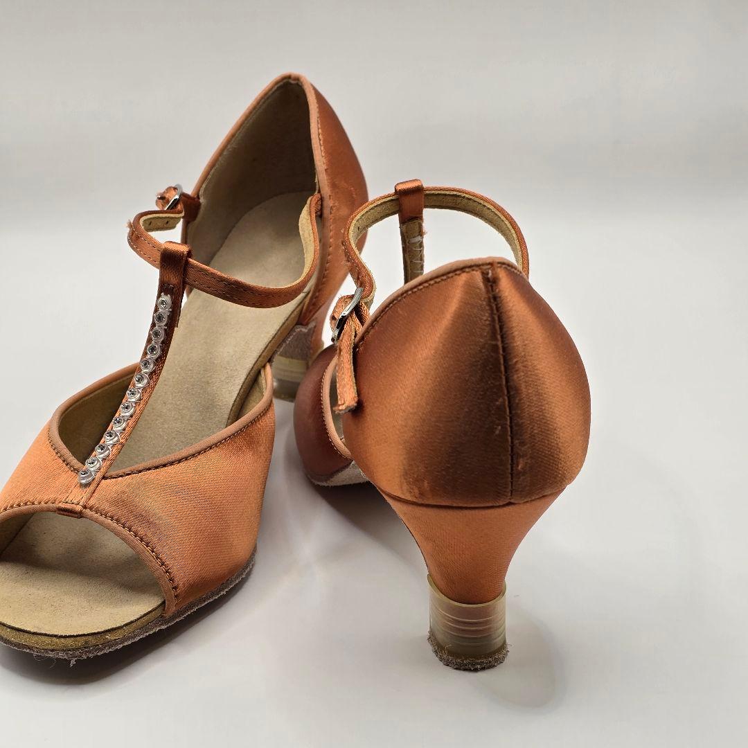 mm　セキネラテンシューズ 5.5cm W/B009F サテン ほぼ未使用