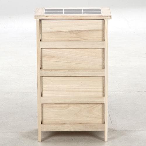 《新品・送料無料》桐製 マルチカラフル4段ボックス シンクエ 2