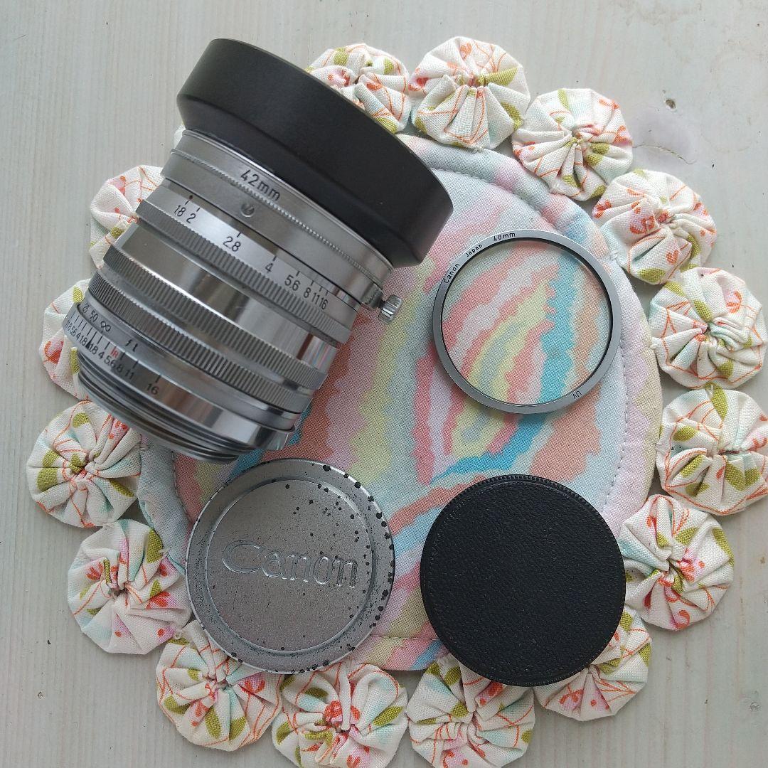 CANON-L 50mmF1.8オールクロームタイプ純正メタルフード付き Canon 50mm f1.8 (L) – FLASHBACK CAMERA