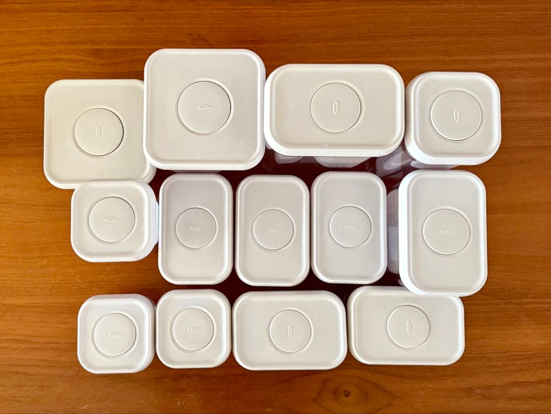 OXO ポップコンテナ 14個セット 旧型 OXO(オクソー) ポップコンテナ 棚幅ぴったり90cm 14点セット+おまけ1点