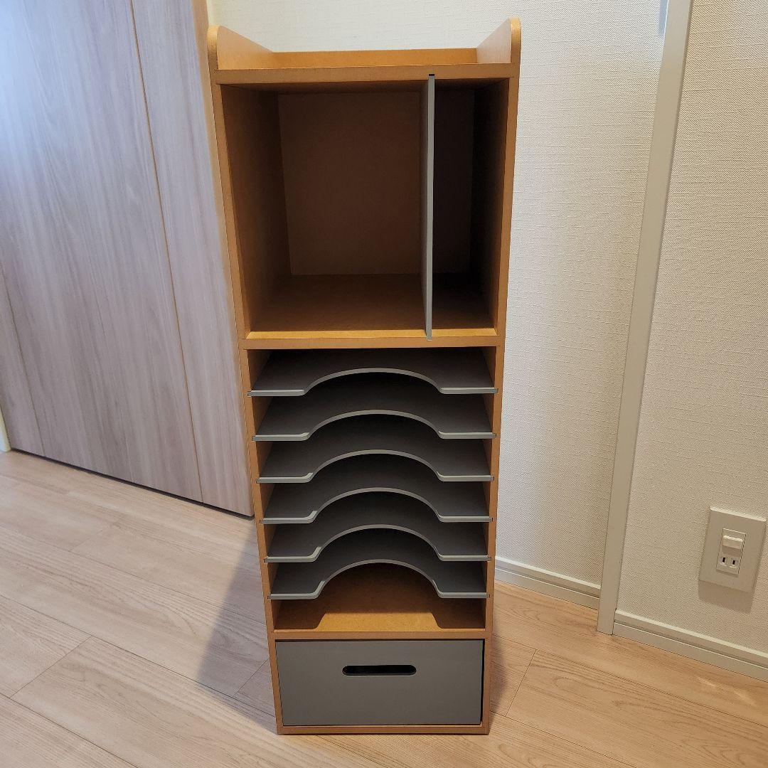 【美品】自分で収納ラック ランドセルラック ベルメゾン グレー Cタイプ 名入れ対応】自分で収納ラック（ランドセルラック）｜通販のベルメゾン