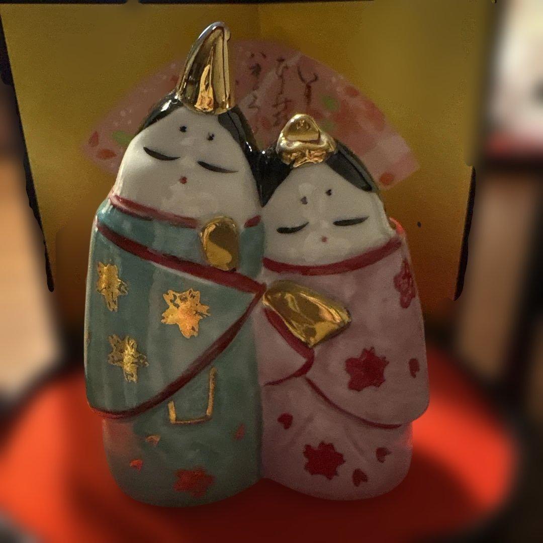 昭峰作 よりそい雛 陶器製 雛人形 - メルカリ