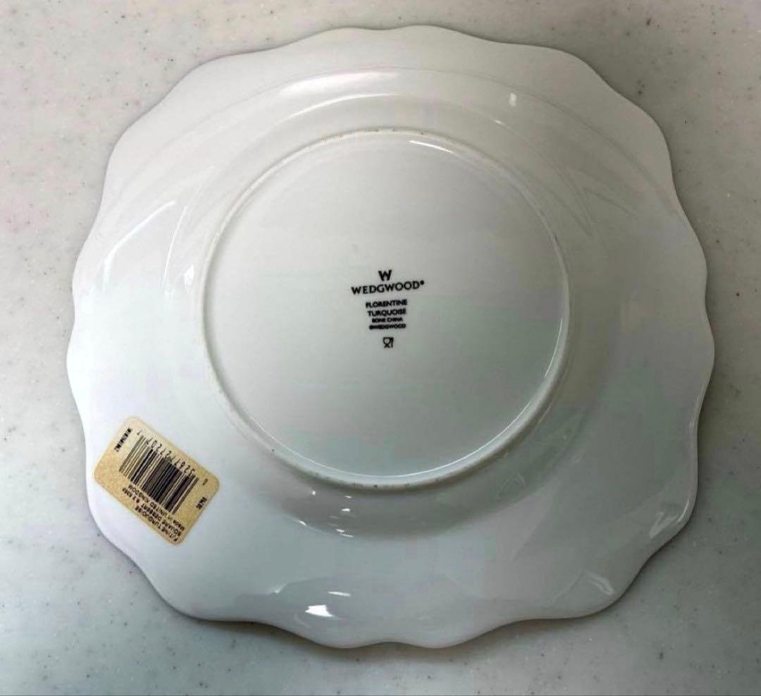 箱付・未使用品】ウェッジウッド フロレンティーンターコイズ デザート