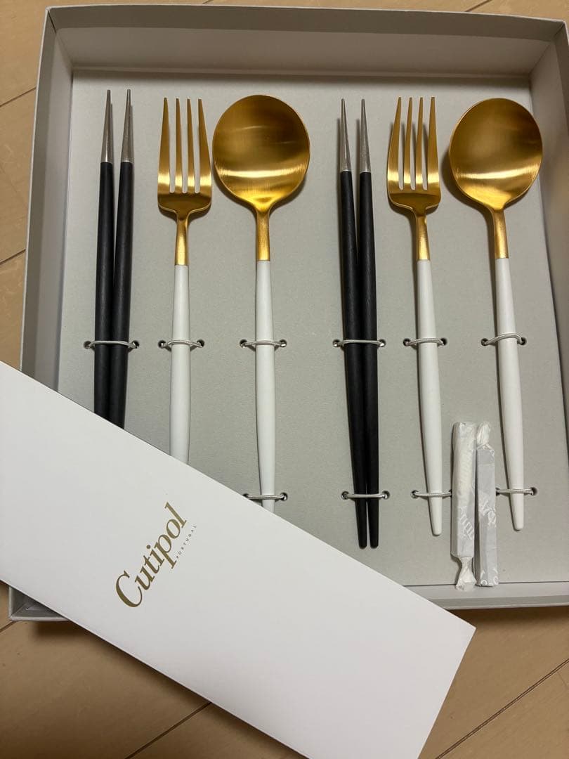 Cutipol カトラリーセット 6点 ゴールド 楽天市場】Cutipol GOA クチポール ゴア ホワイトマットゴールド