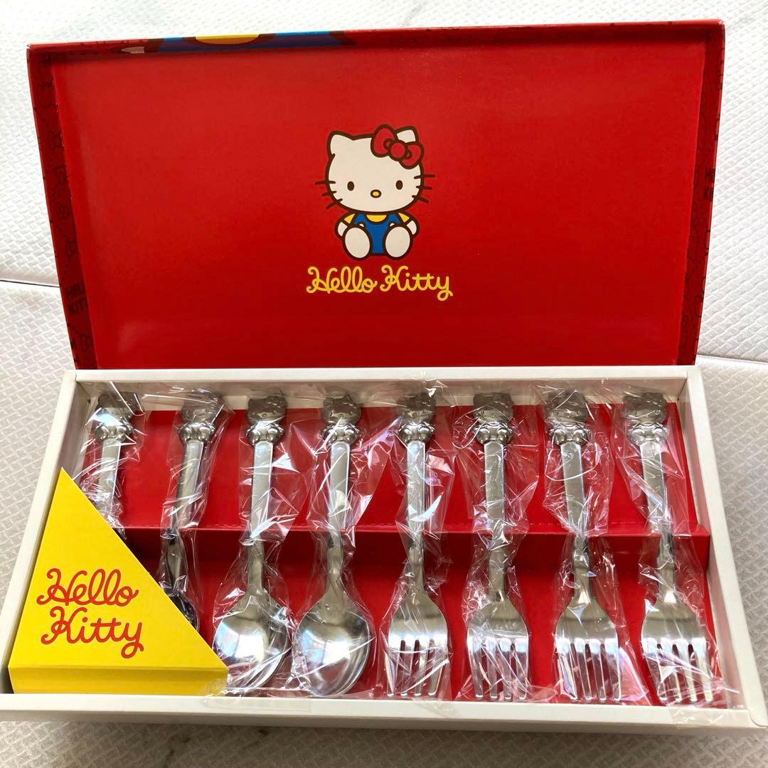 新品】ハローキティ カトラリー 14点 非売品 2014／2016 レア 食器