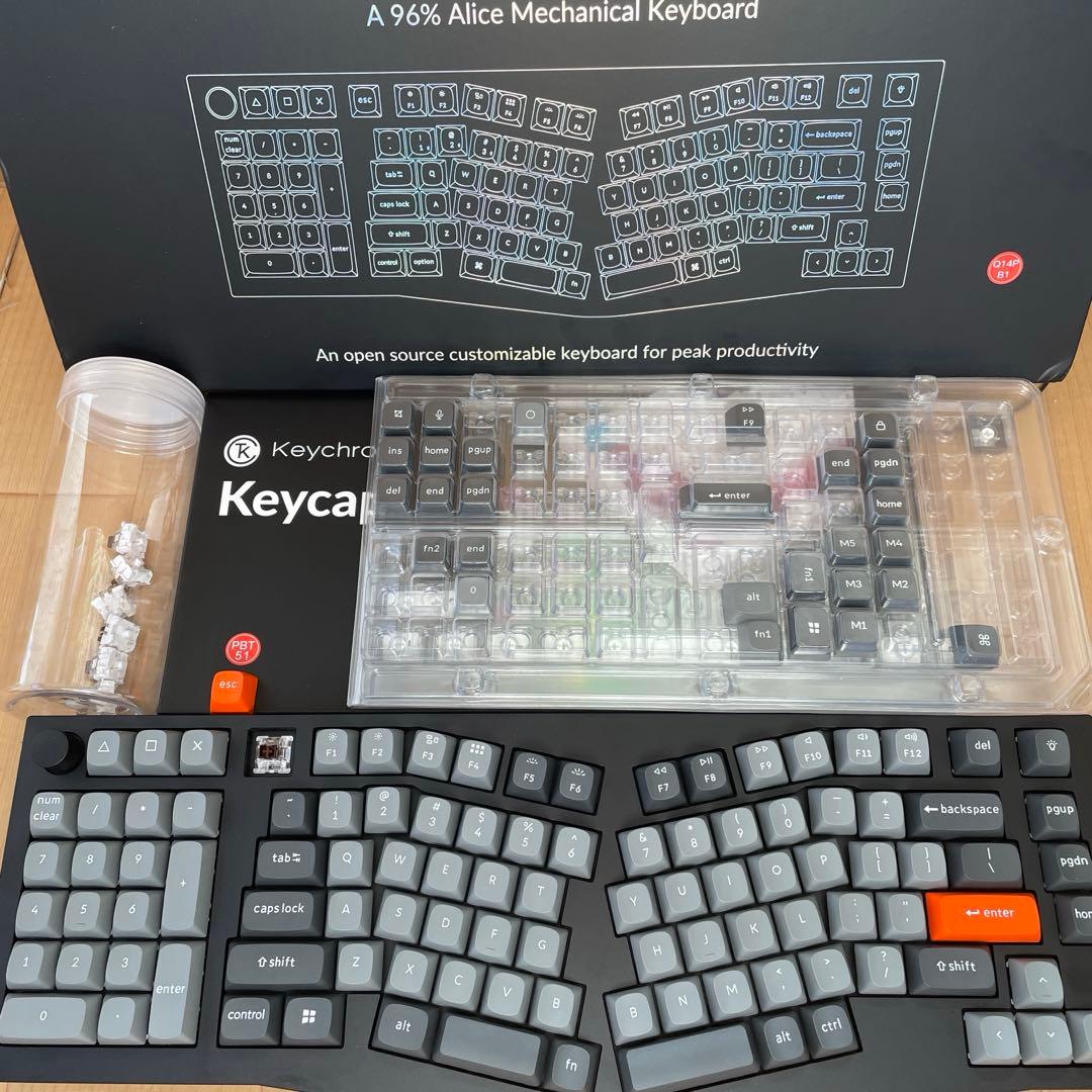 Keychron Q14 Pro（アリスレイアウト・US配列） カーボンブラック Keychron Q14 Pro (Alice Layout) QMK/VIA Wireless Custom Mechanical Key