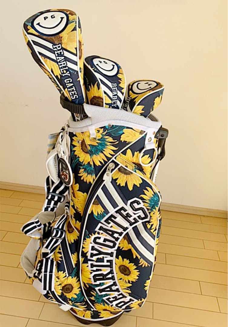 パーリーゲイツ ひまわりのキャディバック&ヘッドカバー3個 - メルカリ