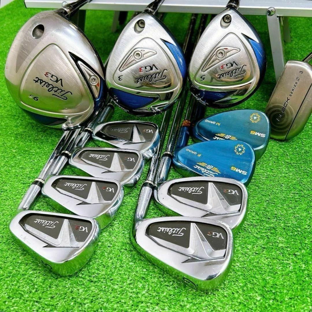 一流ブランド】タイトリスト VG3 メンズクラブセット 12本 初心者 男性