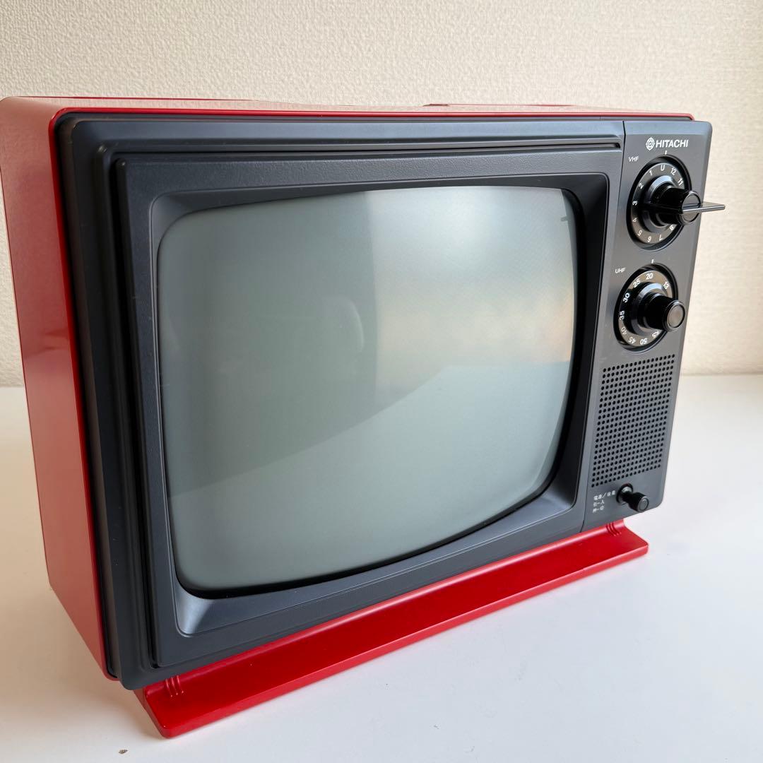 み*ゆ様 昭和レトロ HITACHI P-28 ブラウン管テレビ【NN0115- - メルカリ